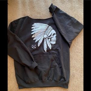 Off shoulder sweatshirt